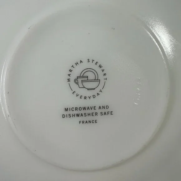 Martha Stewart Everyday Garden Trellis Blue & White Saucer Plate - Picture 2 of 7